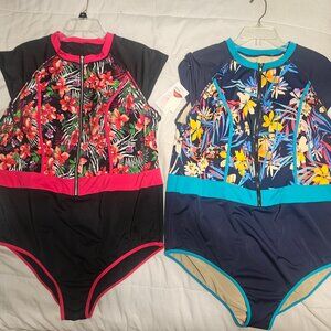 2x\3x Full Coverage Swimsuits. Sx 24-26